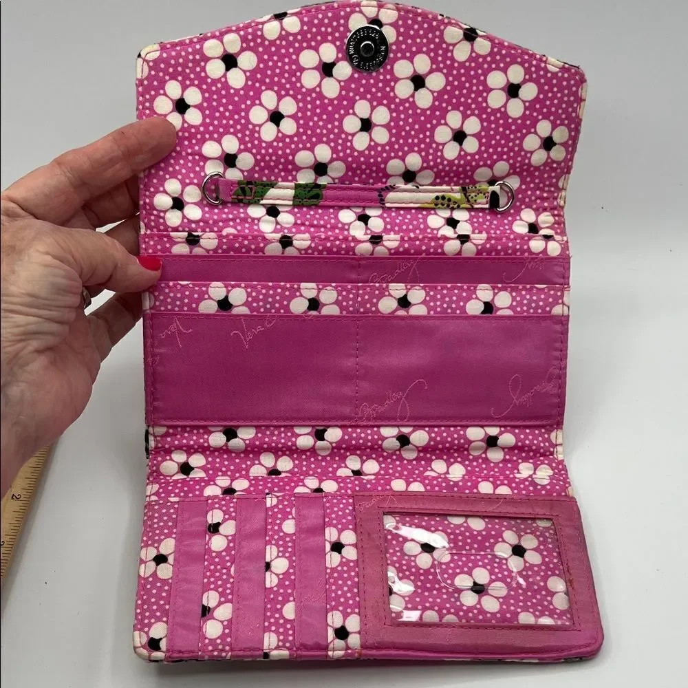 Vera Bradley Priscilla Pink Quilted Clutch/Wallet